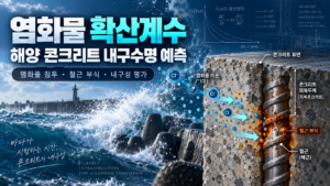염화물 확산계수를 이용한 해양 콘크리트 내구수명 예측 4 염화물 확산계수를 이용한 해양 콘크리트 내구수명 예측