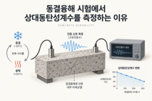 동결융해 시험에서 상대동탄성계수를 측정하는 이유 2 동결융해 시험에서 상대동탄성계수를 측정하는 이유