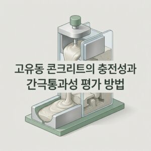 ai thumbnail minimal 고유동 콘크리트의 충전성과 간극통과성 평가 방법 1789275270