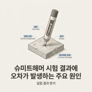 ai thumbnail minimal 슈미트해머 시험 결과에 오차가 발생하는 주요 원인 1789276345