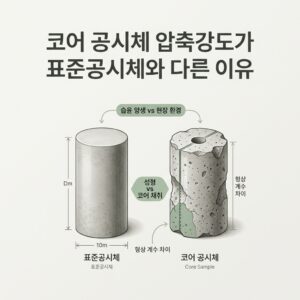 ai thumbnail minimal 코어 공시체 압축강도가 표준공시체와 다른 이유 1789276263