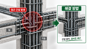 보-기둥 접합부 철근 간섭이 발생하는 원인과 해결 방법 3 보-기둥 접합부 철근 간섭이 발생하는 원인과 해결 방법